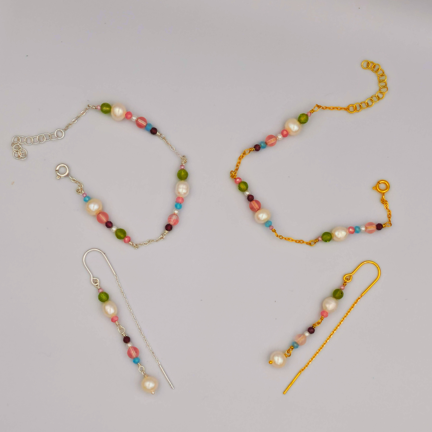 Estella armbånd farvede perler