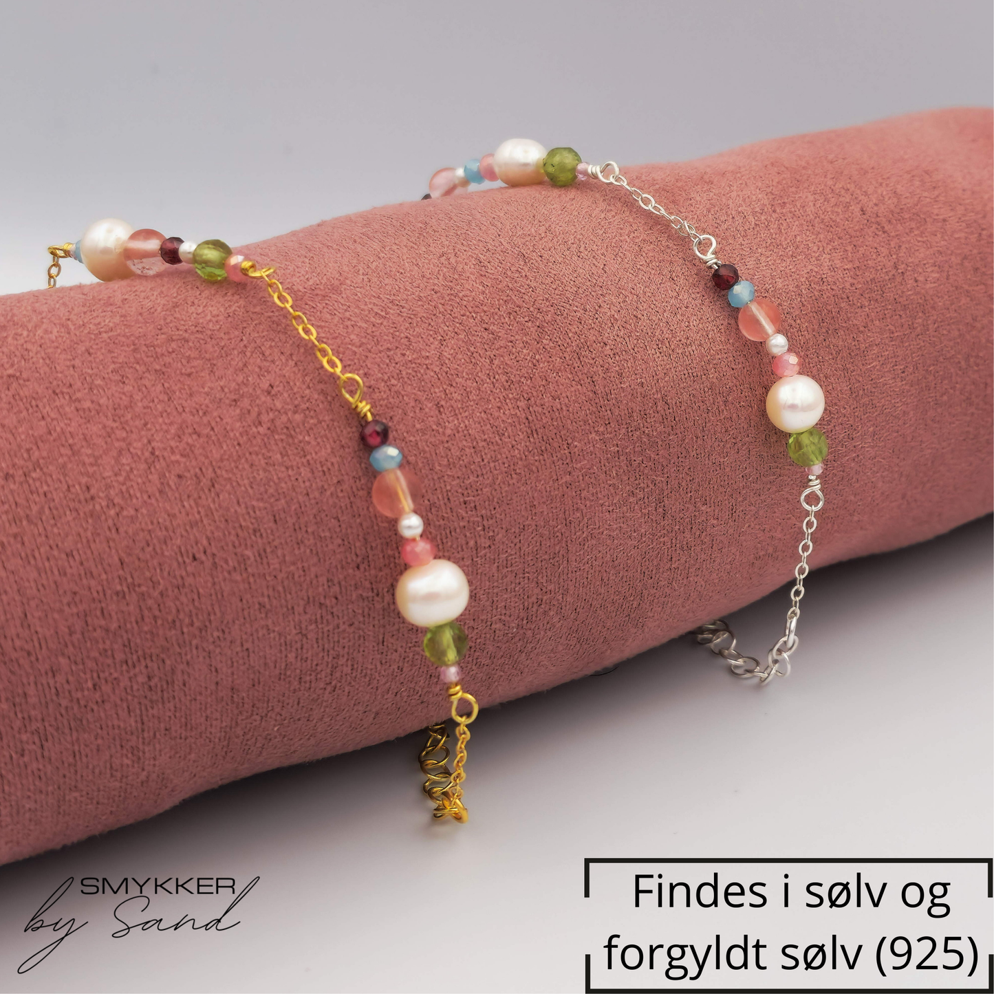 Estella armbånd farvede perler
