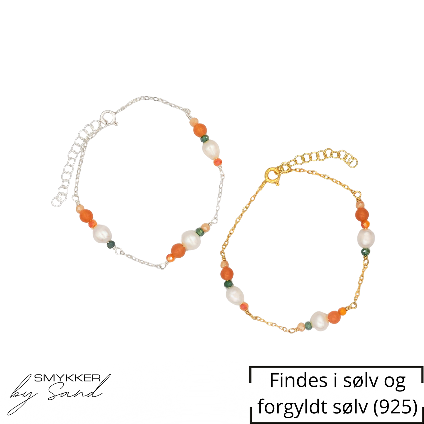 Eleonora armbånd farvede perler